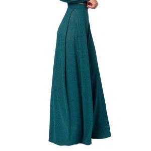 NWT "Marlene" Hunter Green Sweater Wide Leg Pants